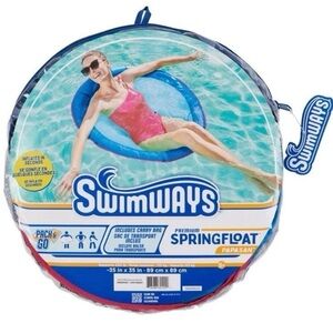 NIP. SWIMWAYS Blue Spring Float Papasan